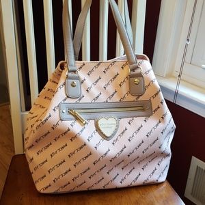 Betsey Johnson Tote with makeup bag